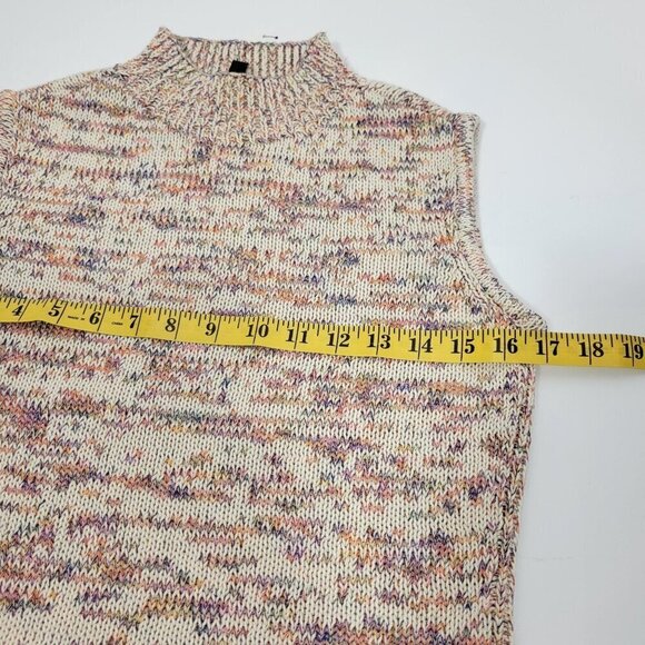 NWT Talbots Multi Colored Mock Neck Sleeveless Marled Knit Sweater Size XS - Picture 12 of 12